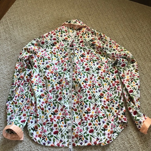 Anthropologie E Faux Silk Pajamas Sz XS Floral Pattern VGUC - Picture 8 of 14